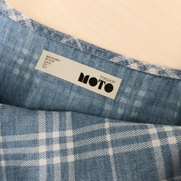 Topshop Moto light blue summer dress - Picture 4 of 4